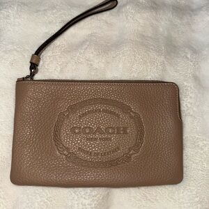 Coach Burgundy Interior Wristlet